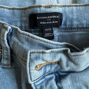 Banana Republic high rise Wide Leg Jeans size 31